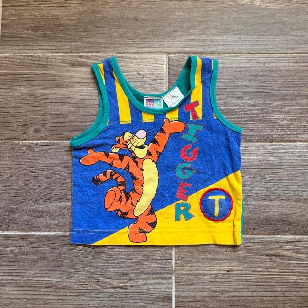 Vintage Disney Tigger cotton tank top size 12M